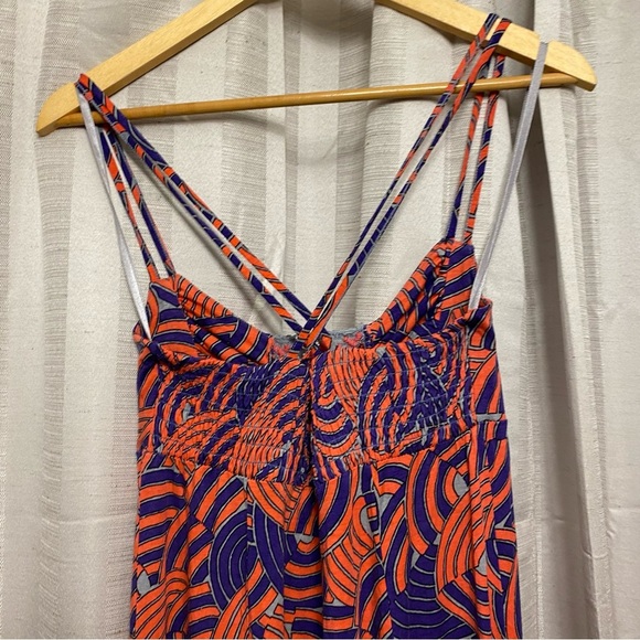 Free People Blue and orange red Mini Dress - Picture 12 of 16
